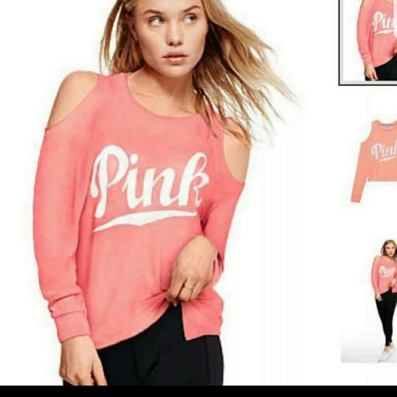 PINK Victoria's Secret Tops - PINK Victoria's Secret Cold Shoulder Top